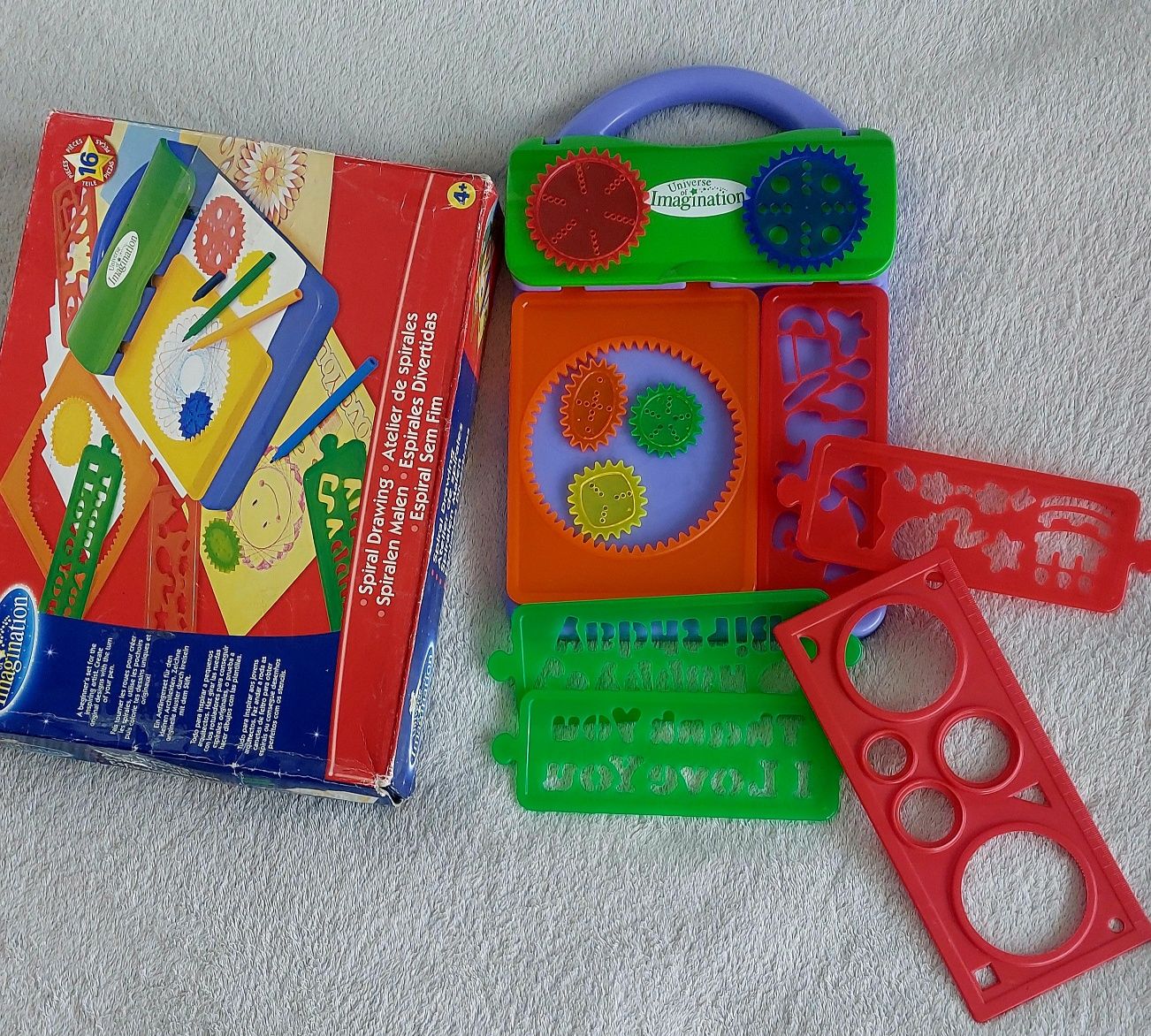 Zestaw spirograf spirale koła spirografy