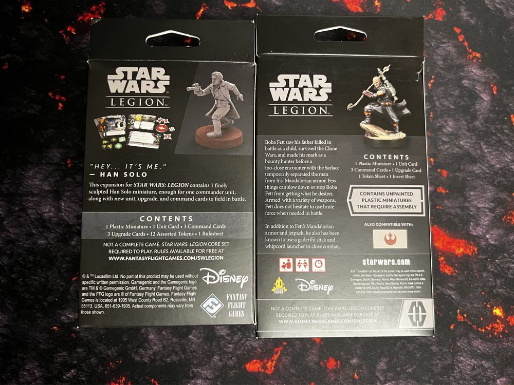 Star wars legion boba fett i han solo