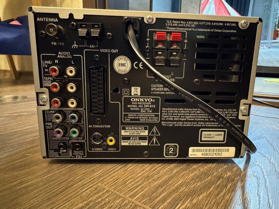 Onkyo DR-815 sacd DVD 5.1 звук Receiver програвач домашній кінотеатр
