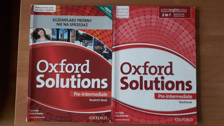 Oxford Solutions pre-intermediate SB, WB