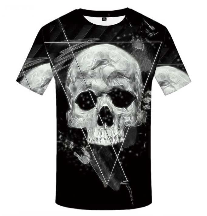 T-shirt Skull roz. XL
