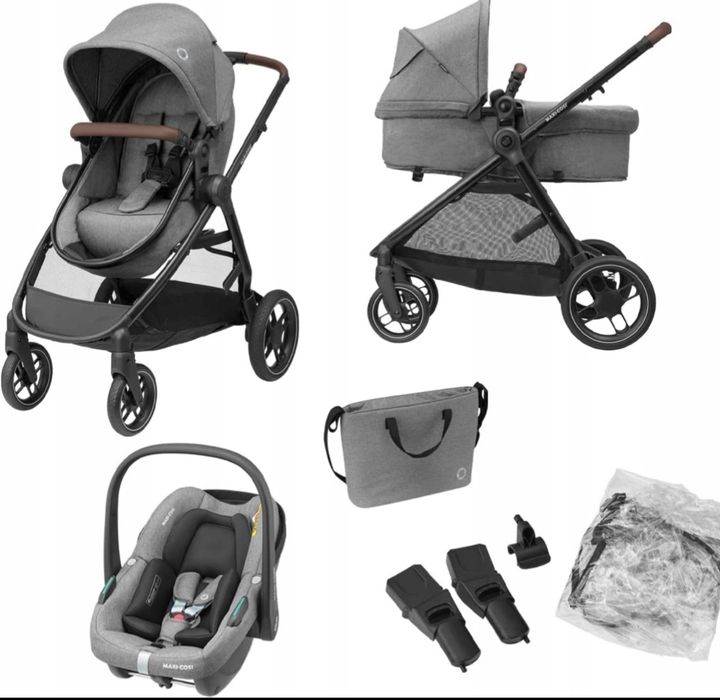 Wózek 3w1 Maxi Cosi Zelia S + baza ISOFIX