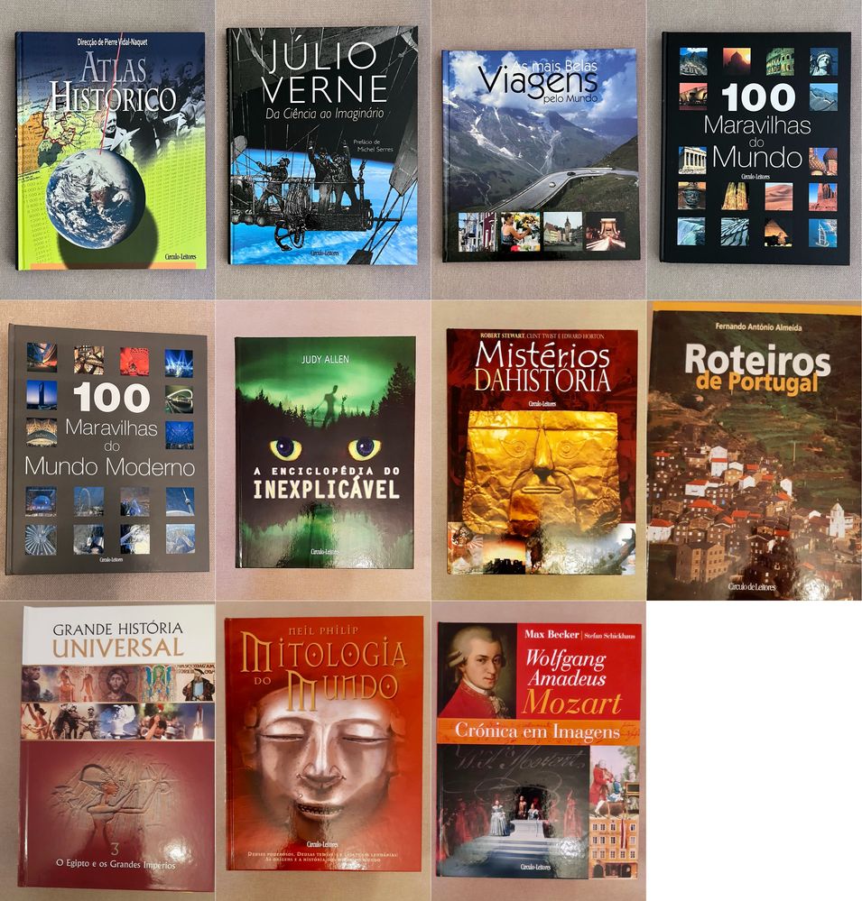 Pack de Livros Círculo de Leitores: História, Mitologia, Ciência...