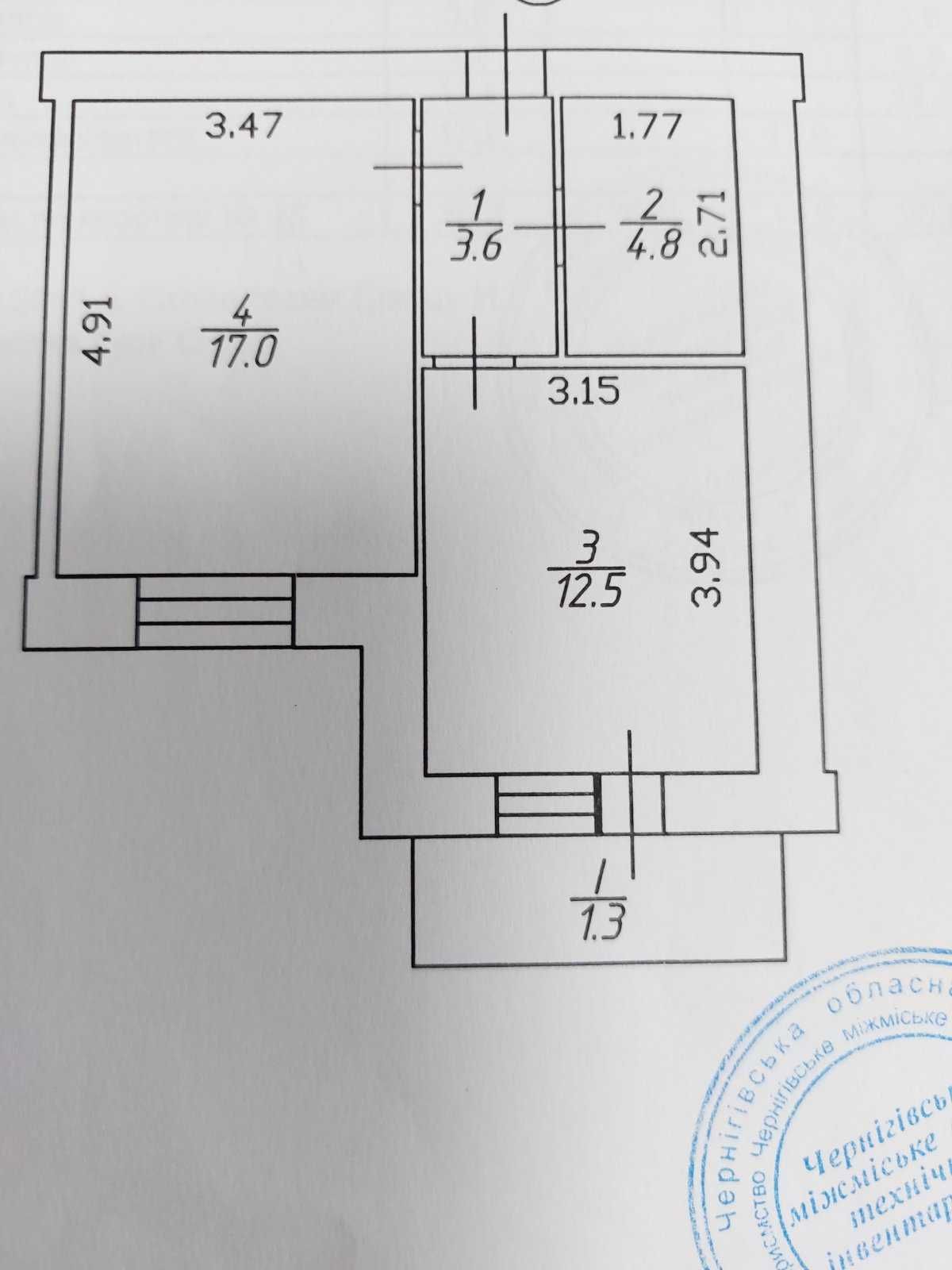 Новий будинок!1-кімн.кв. вул.Старобілоуська  Автономне опалення 39.2м2