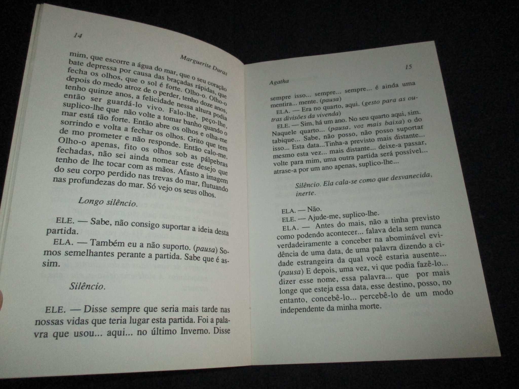 Livro Agatha Marguerite Duras Relógio D'Água