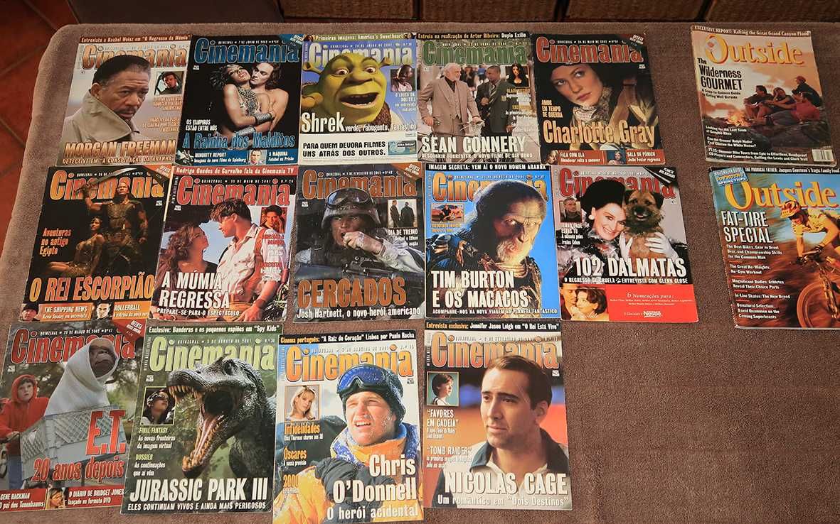Revistas antigas vintage cinema filmes jogos e posters