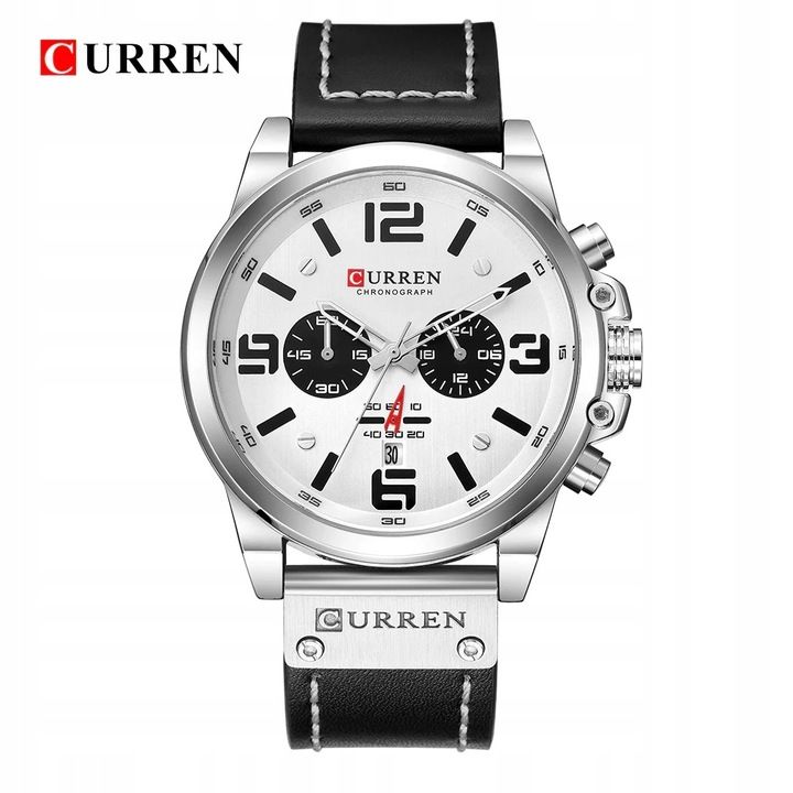 Zegarek Męski Curren Klasyczny Elegancki Chronograf Datownik 6 Kolorów