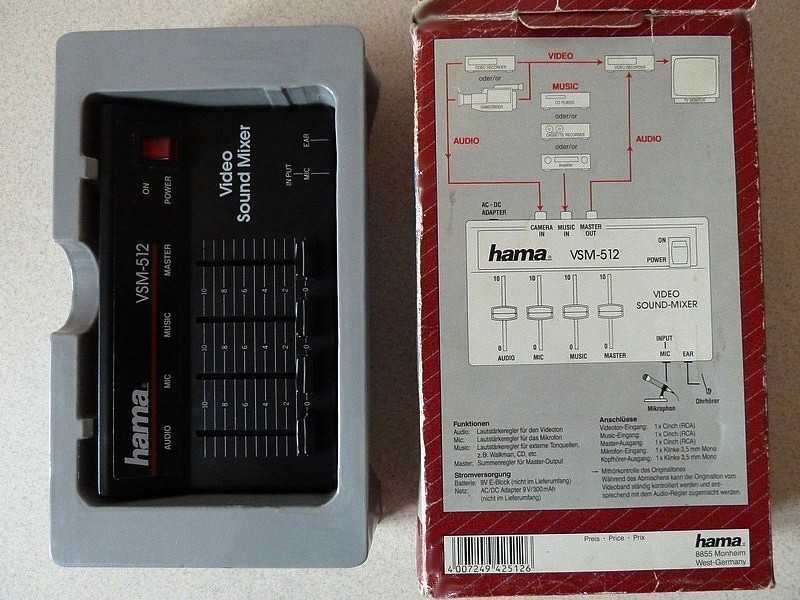 Video Sound Mixer, Hama VSM 512.
