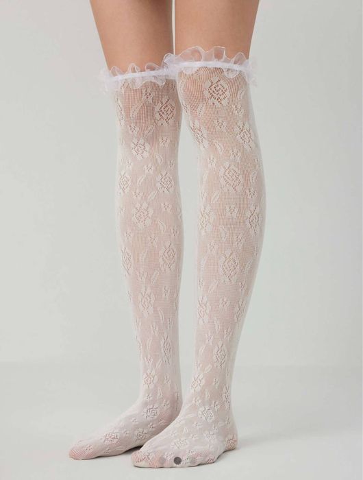 Чулки с рюшками