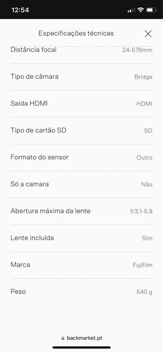 Máquina fotográfica e de filmar fujifilme
