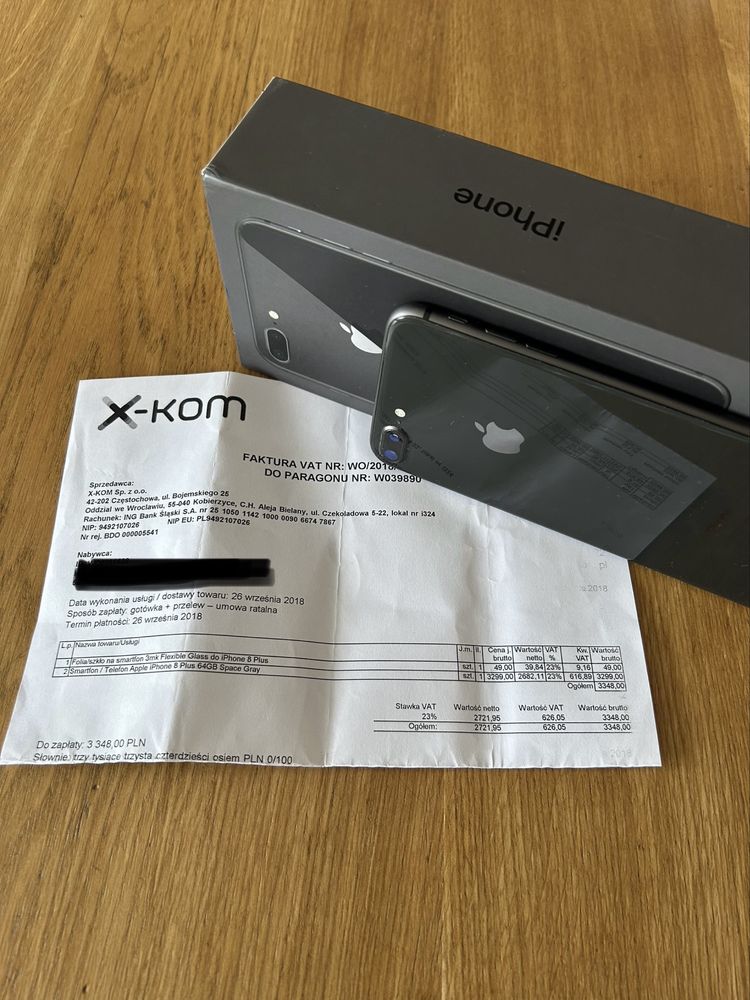 Iphone 8 plus space grey 64 gb