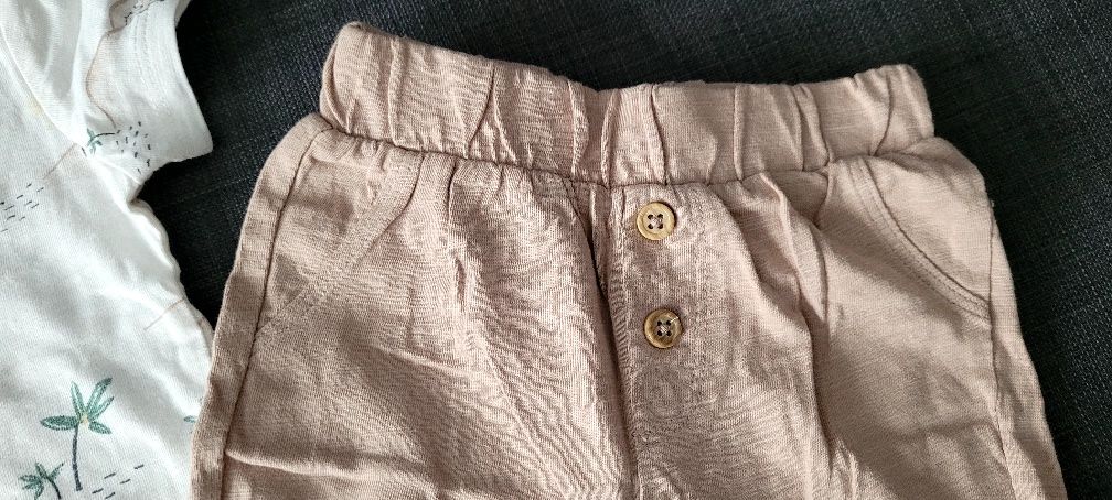 Zestaw letni body+spodenki rozmiar 74