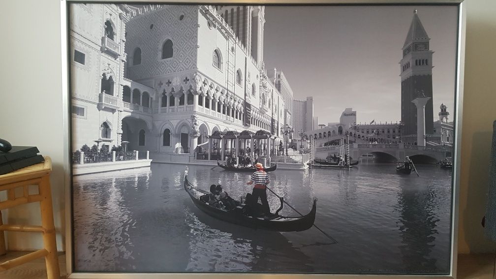 Wielki obraz zdjęcie Mała Wenecja Little Venice 141 x 101 cm