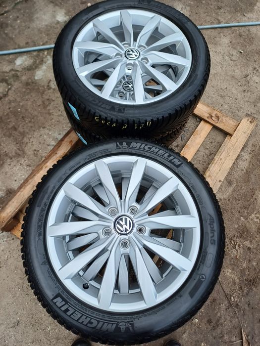 Jak nowe koła zima 17" VW Golf 7 jak nowe Michelin Alpin 5 205 50 R17
