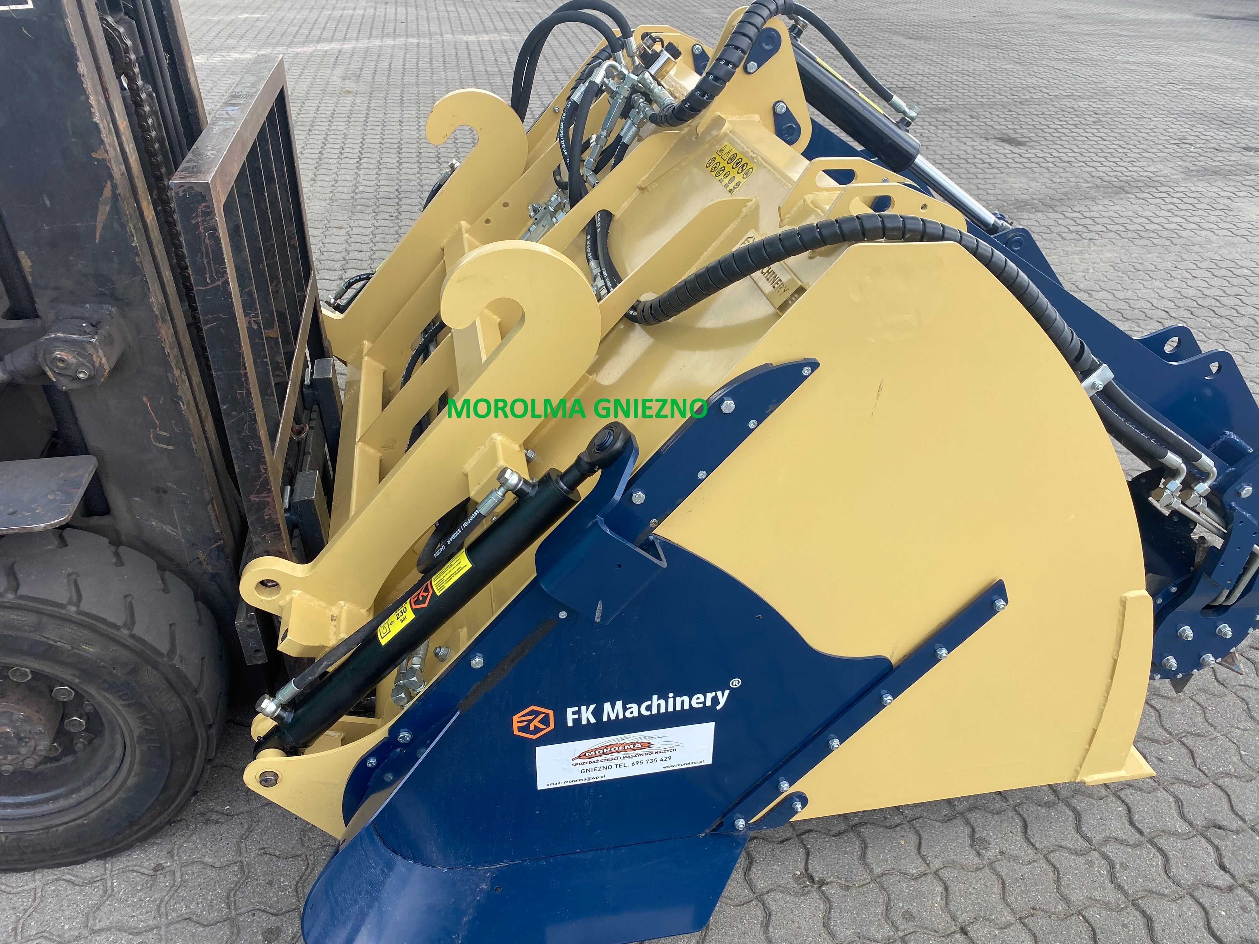 Łyżka ślimakowa objętościowa z frezem i nożami KOŁASZEWSKI 1,6 m JCB