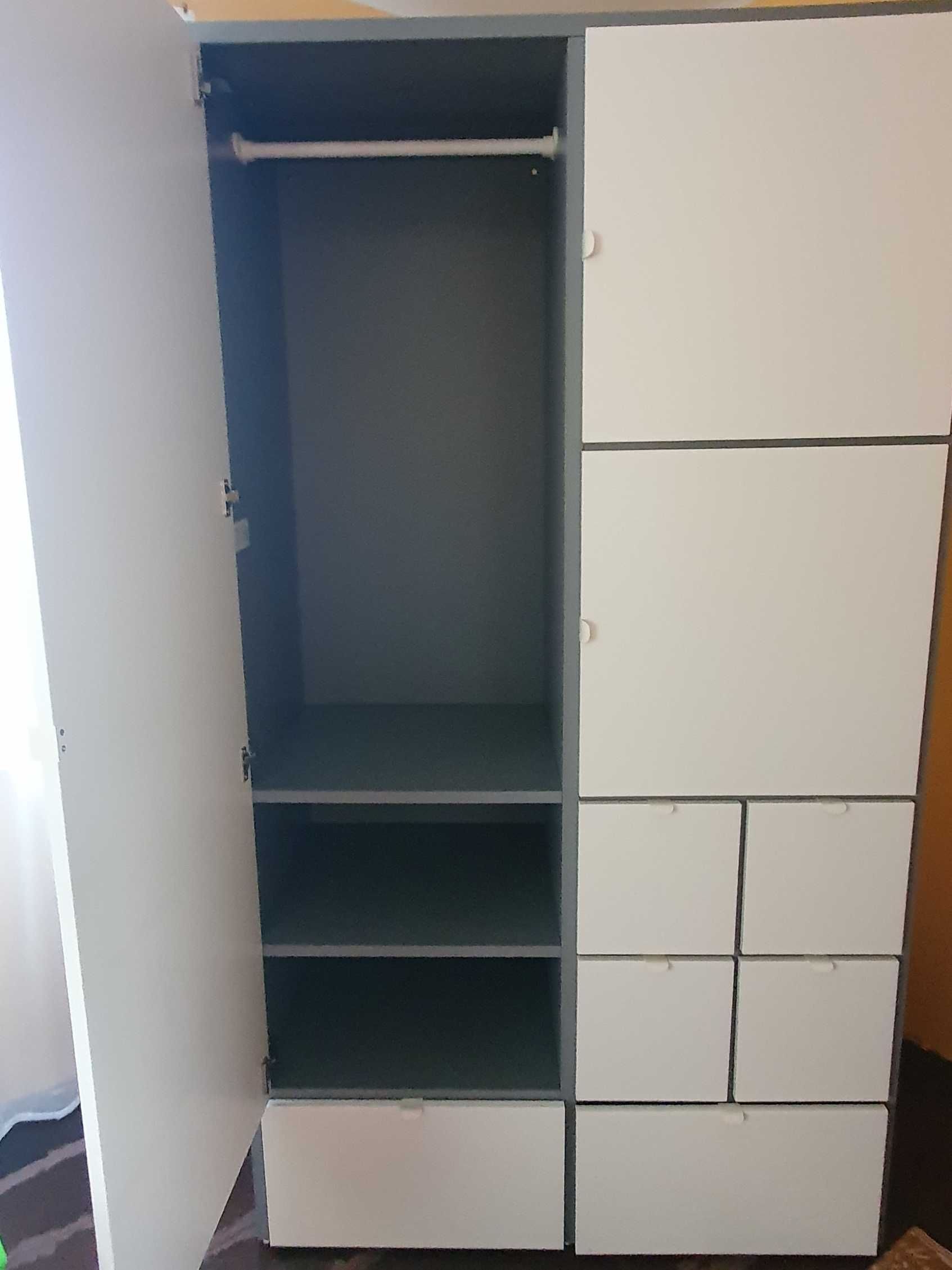 używana szafa biały/ szary VISTHUS IKEA