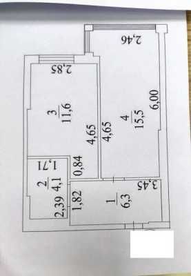 1 ком квартира ЖК Акварель -8 Таирова