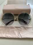 Okulary przeciwsłoneczne CHLOE Carlina Oversized CH0045S 006 złote