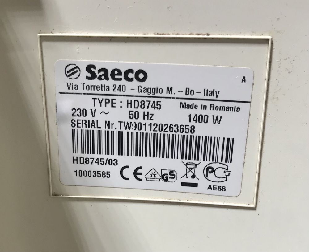 Кавомашина Saeco Xsmall.