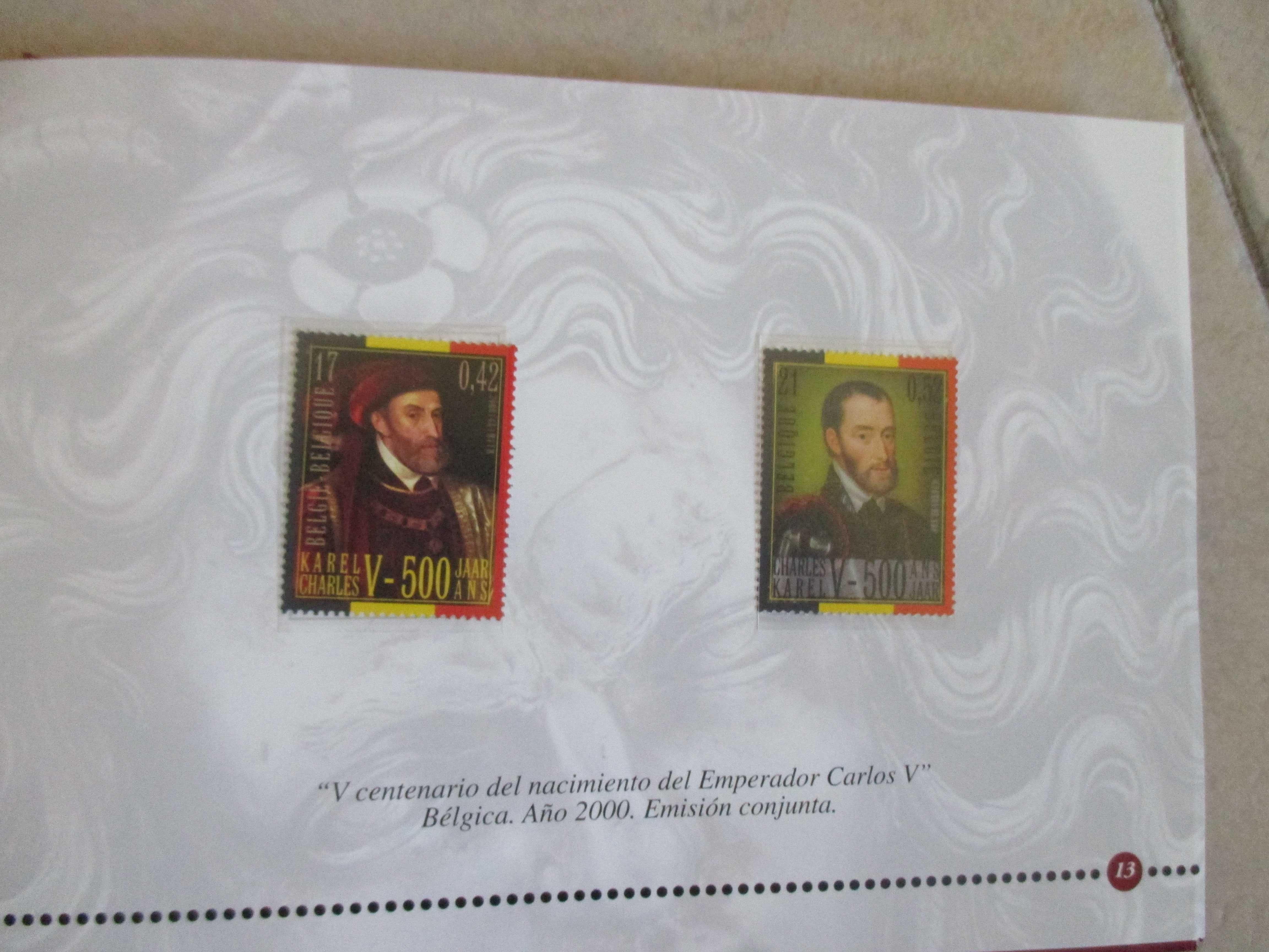 CARLOS V - V CENTENARIO DO NASCIMENTO - SELOS E FDC - 2000