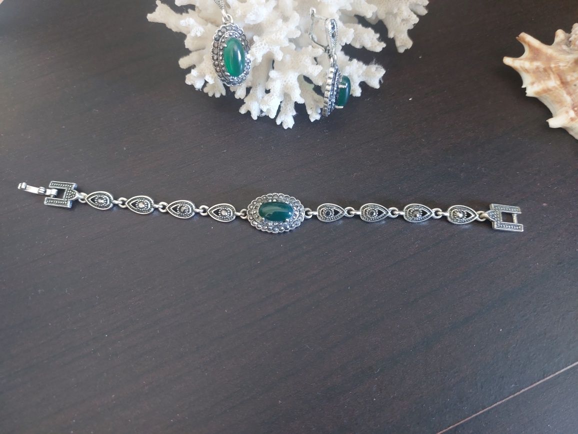 Conjunto pulseira e brincos