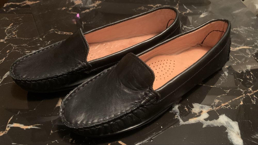 Женские кожаные макасины , лоферы