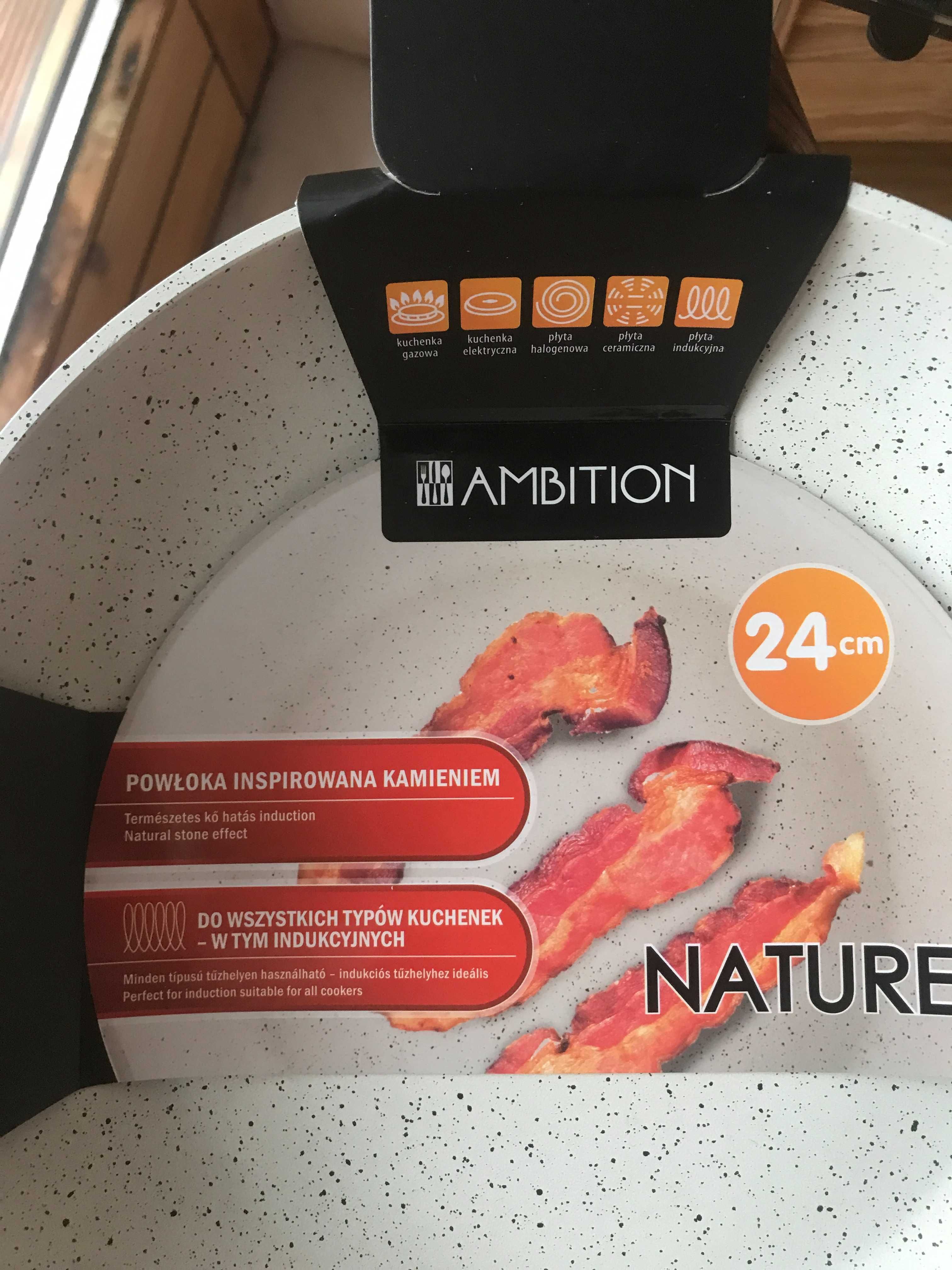 Komplet patelni Ambition: Grill Nature 28 cm i okrągła 24 cm