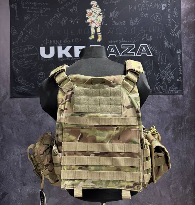 Плитоноска Attack Gen 2 Піксель/Мультикам 4 Точки Скиду