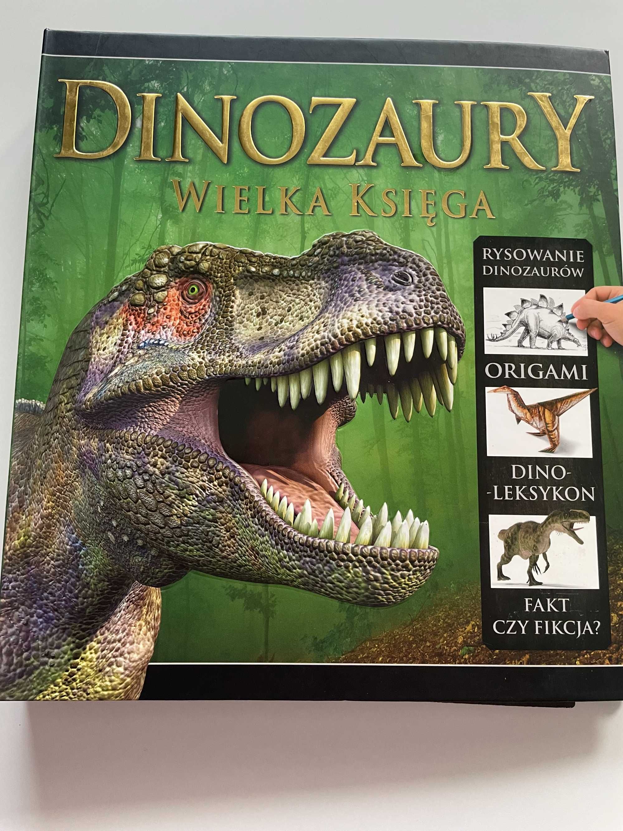 Dinozaury wielka księga - rysowanie, origami, leksykon - książka