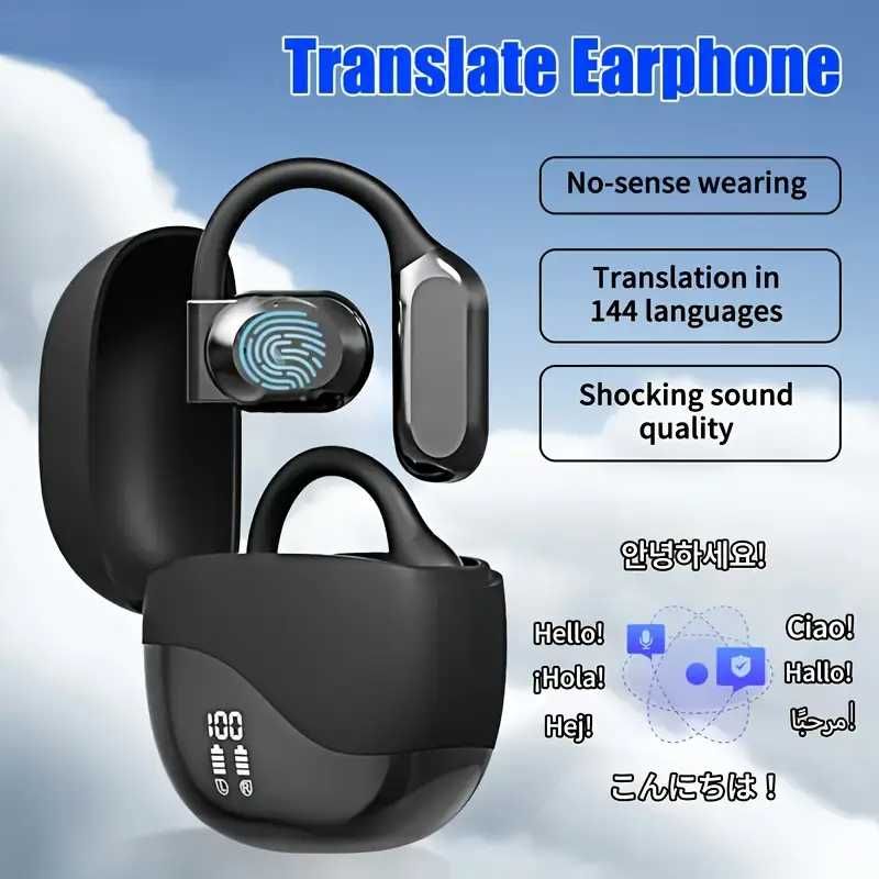 Auscultadores Sem Fios HIFI – Tradução 144 Idiomas