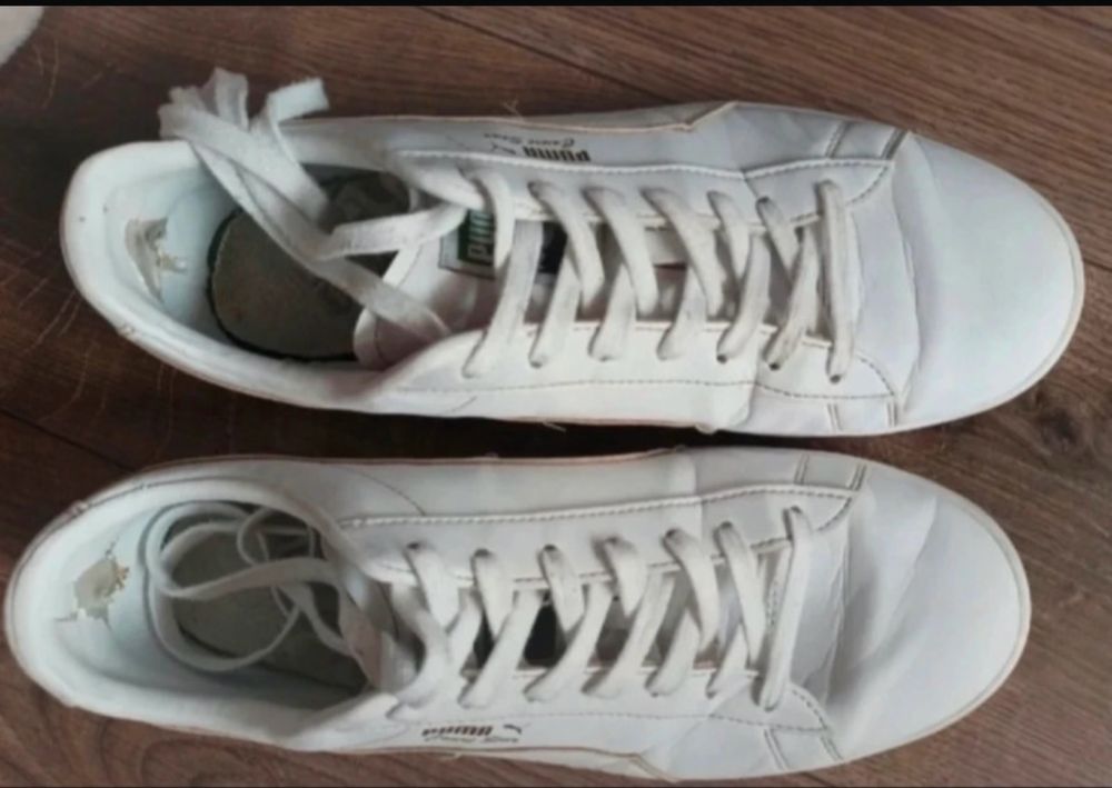 Białe buty sportowe sneakersy męskie Puma Court 42