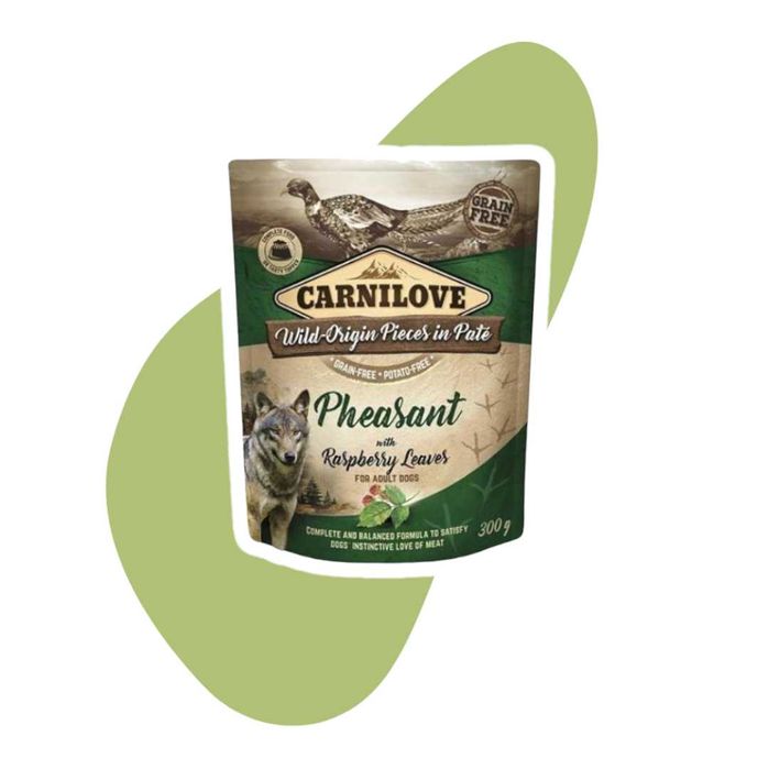 Carnilove Pheasant Raspberry Leaves 12x300g Bażant Liście maliny