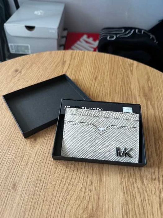 Portfel etui do kart Michael Kors Kremowy