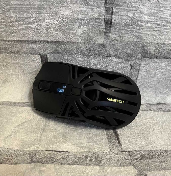 Ігрова мишка, безпровідна SMAILWOLF RS8, з екраном, чорна