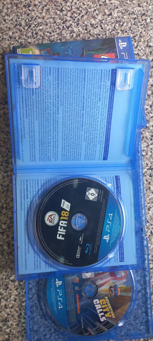 Paw patrol adventure city calls/Lego jurassic world/Fifa 18 Ps4