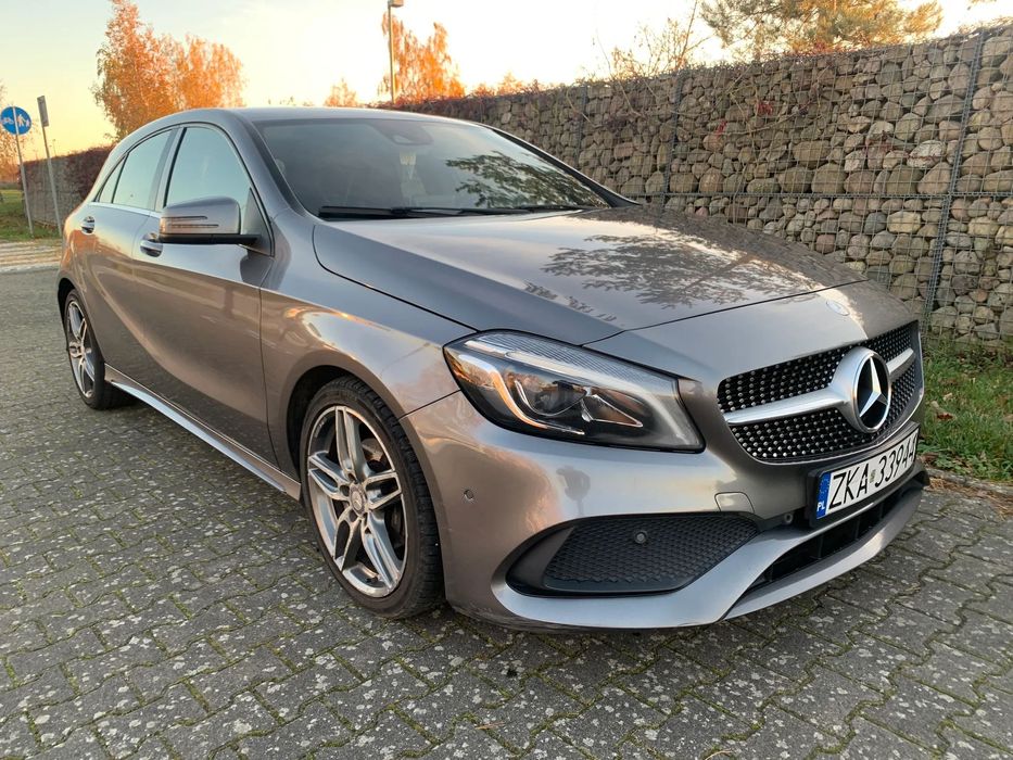 Mercedes-Benz Klasa A Pakiet AMG, Salon PL, III-Właściciel, Automat, długo Serwisowany ASO