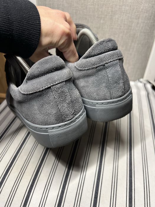 Garment project замшеві шкіряні сірі кеди кросівки