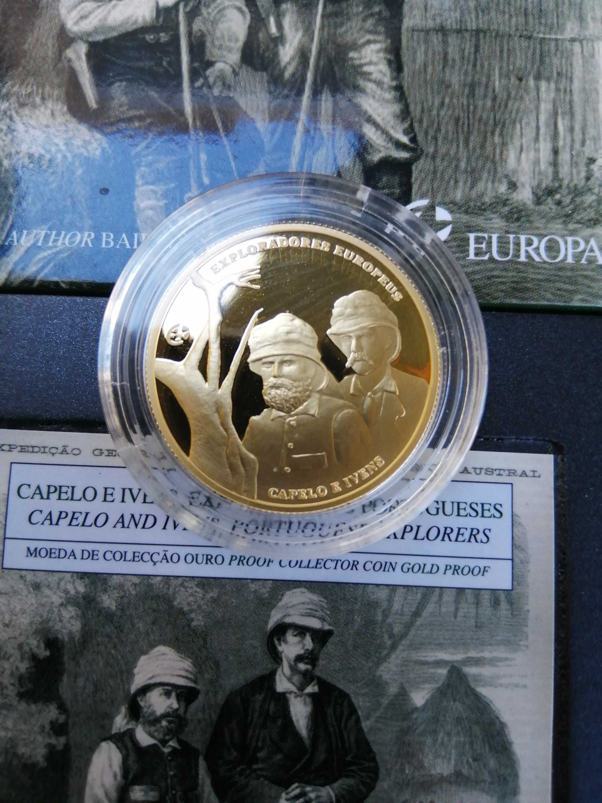 Moedas de ouro de 2,50 e 5,00