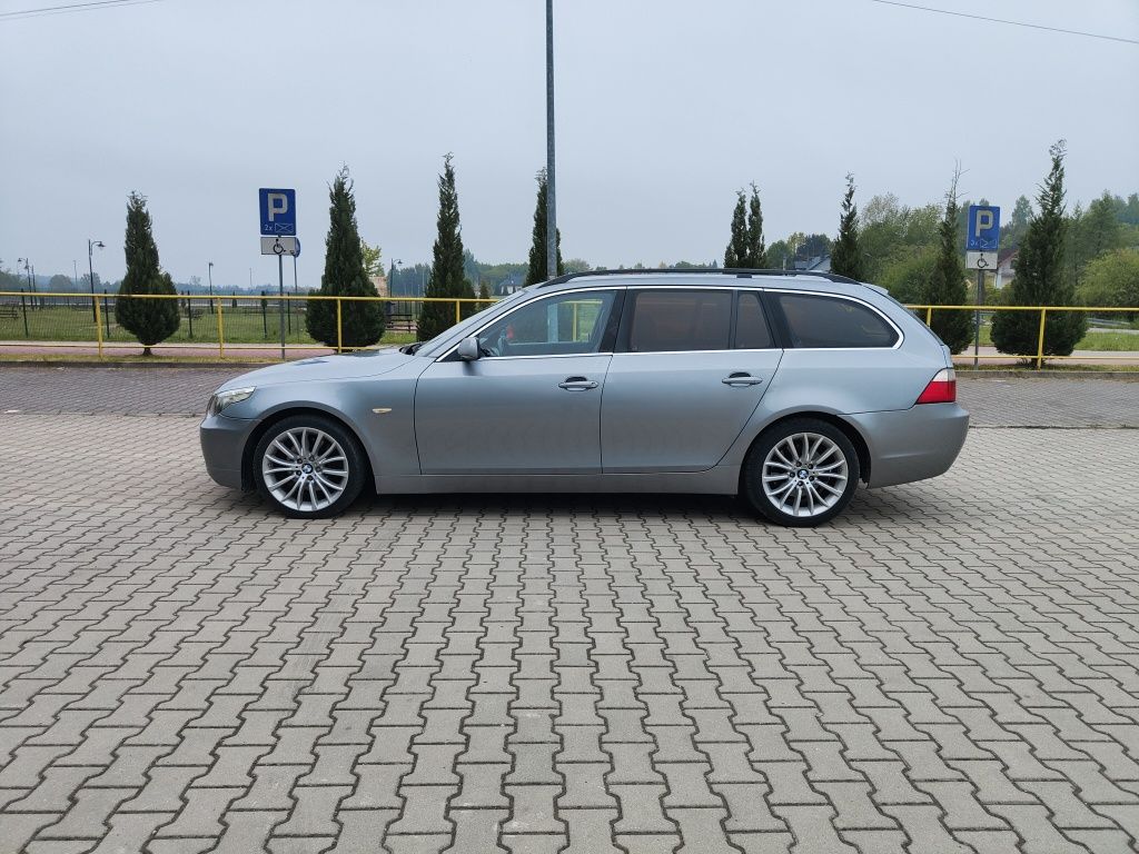 BMW e61 525d 2.5D CHIP 211KM 2004r Automat Skóra ALU 18 ZAMIANA