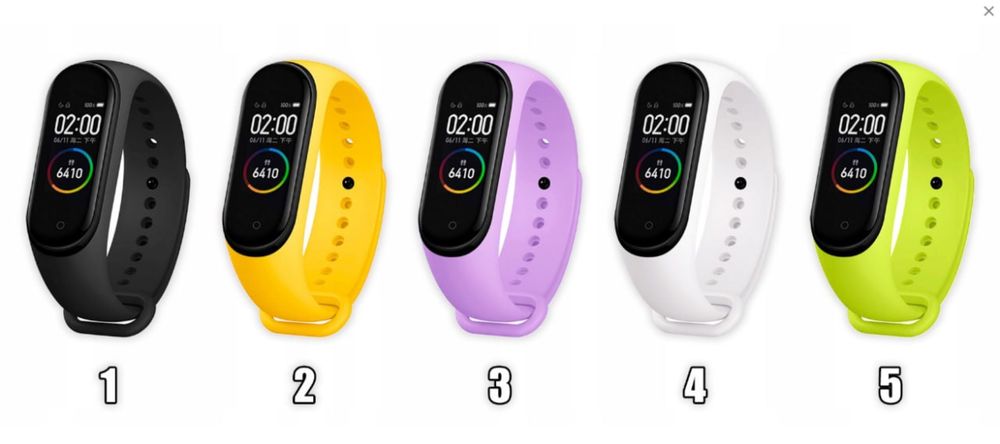 OPASKA do Xiaomi Mi Band 3/4 - 20 kolorów