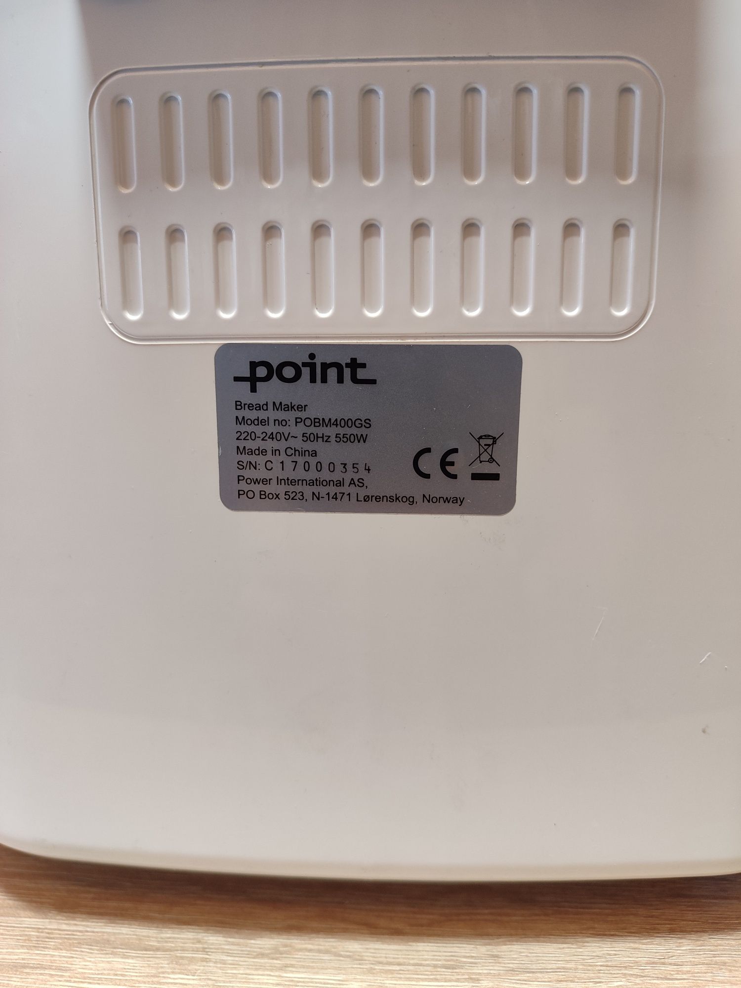 Хлібопічка Point POBM400GS