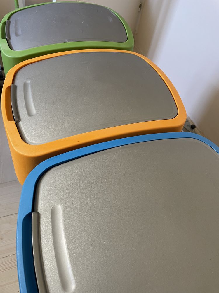 Kosze na śmieci 50 l x 3 150 l  Curver FLIP BIN