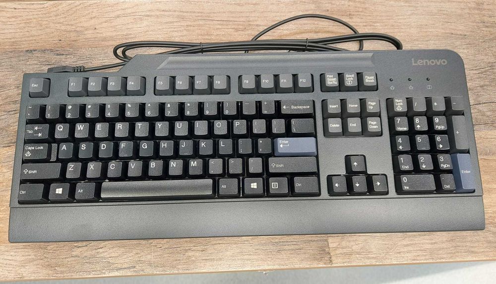 Klawiatura przewodowa Lenovo KB1021 czarna nowa na gwarancji