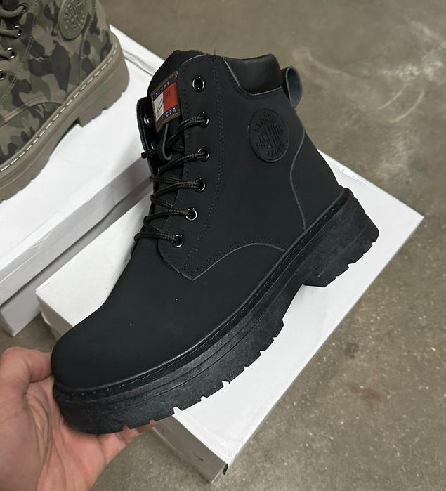 śniegowce Tommy Hilfiger meskie buty zimowe markowe czarne Nowe