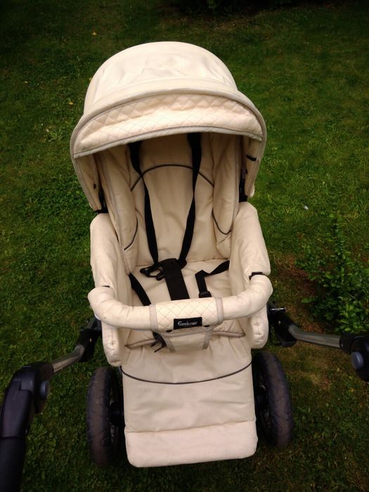 Wózek Emmaljunga zadbany czysty i tani ze skóry!Gratisy!!