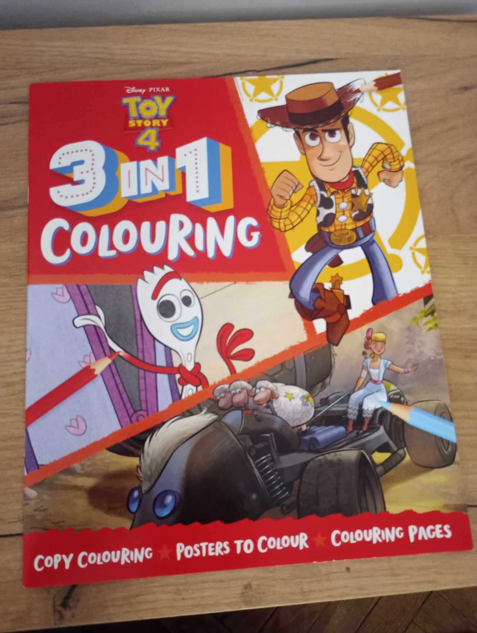 Kolorowanka dla dzieci Toy Story 4 Pixar