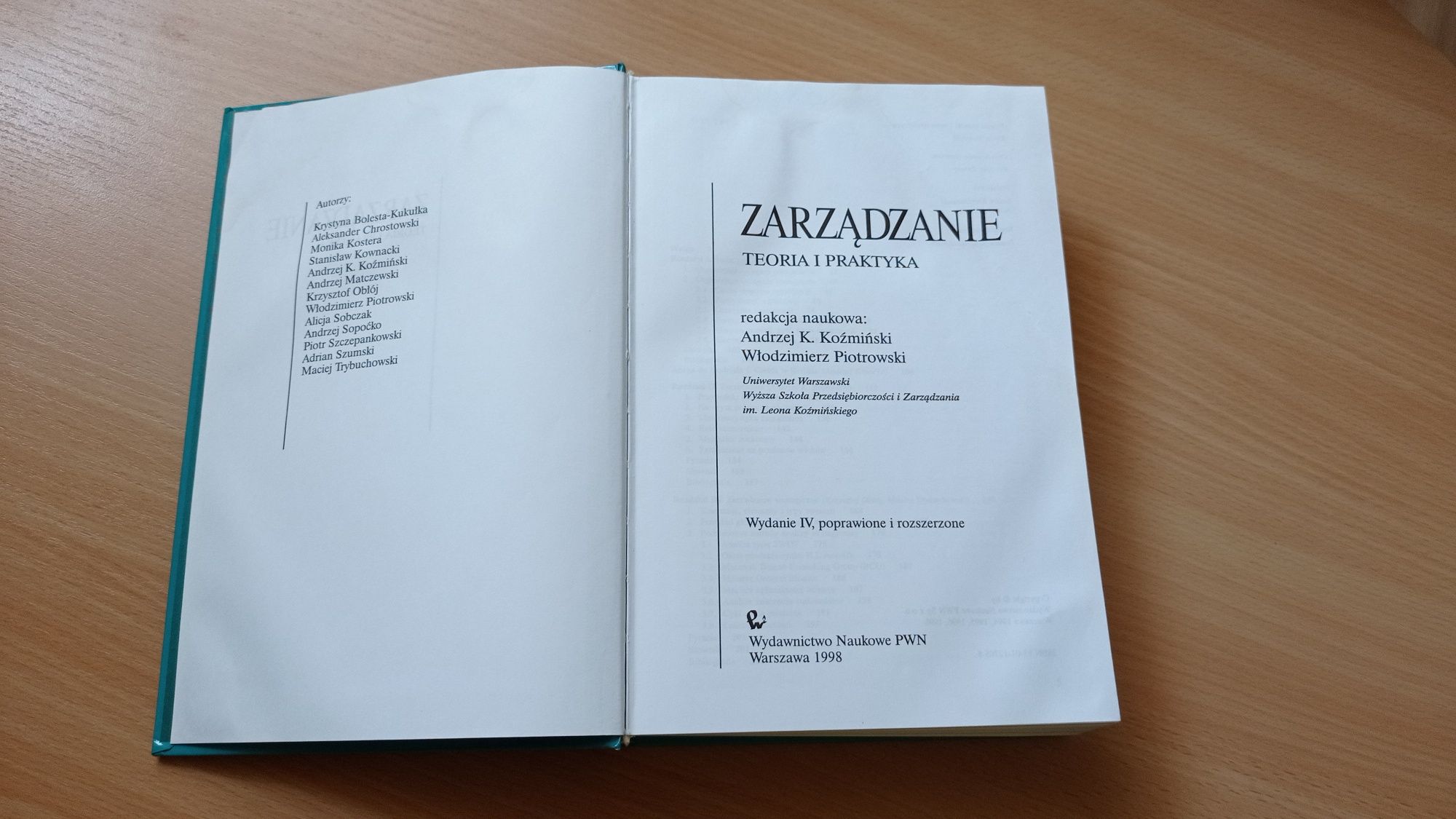 Zarządzanie. Teoria i praktyka. Koźmiński, Piotrowski