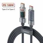 Кабель з Дисплеєм 100W Toocki TQ-X36 Type-C – Type-C PD  (20V/5A)