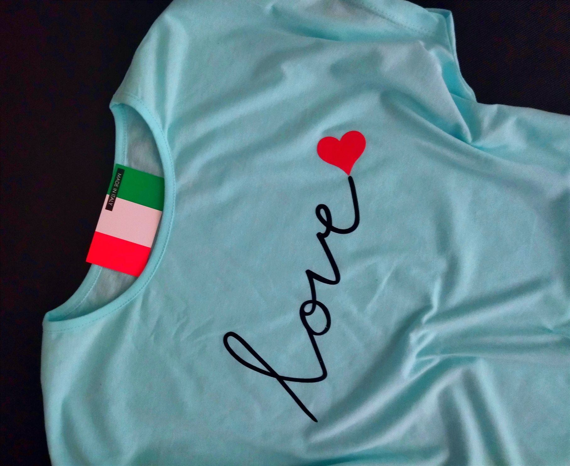 Bluzka,koszulka XL Love Italy lato 2024