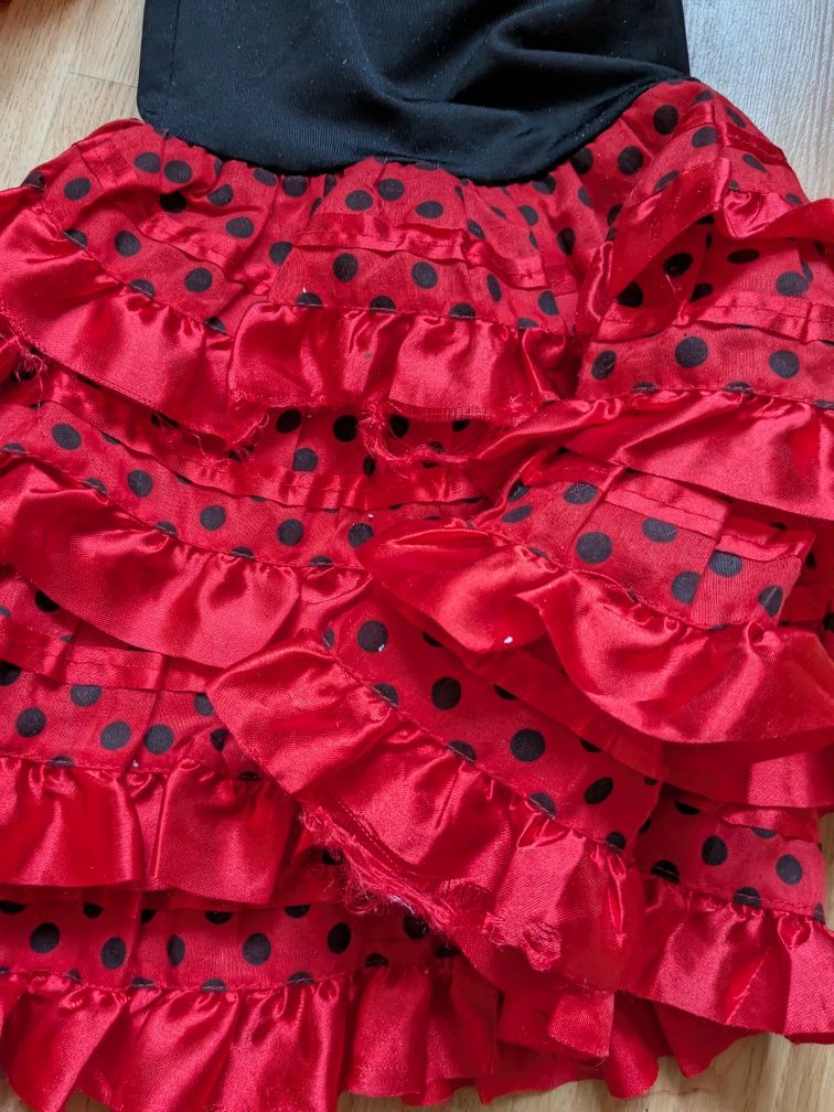 Przebranie strój hiszpanki flamenco tancerka bliźniaczki 1-3 lat